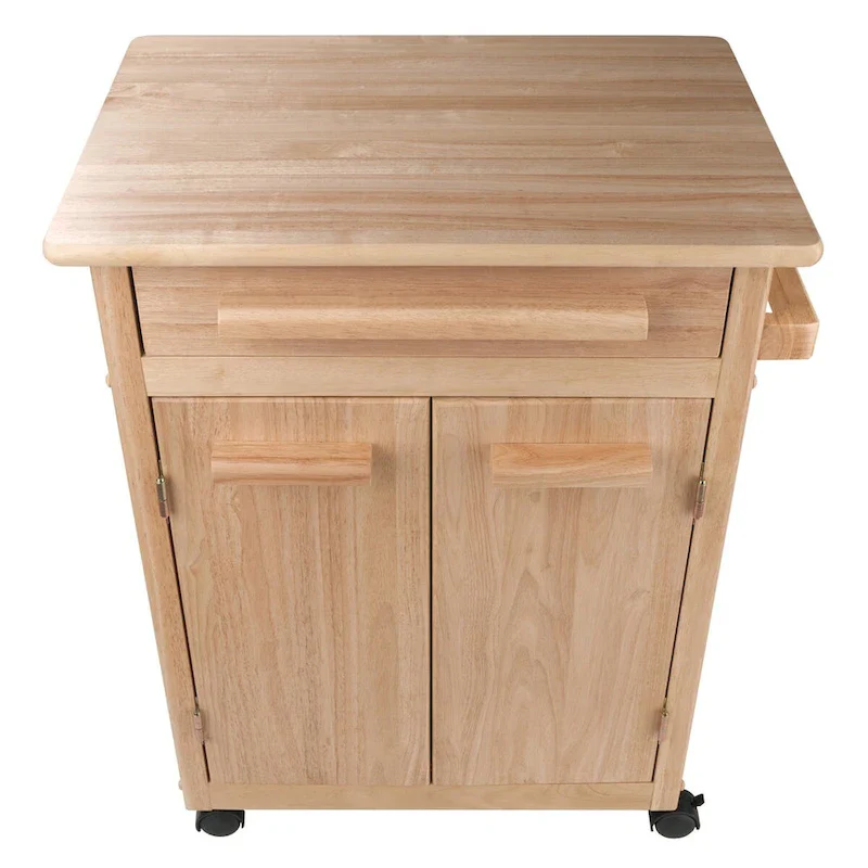 Hackett Kitchen Cart, Natural - 26.9 x 18.2 x 34.3 inches