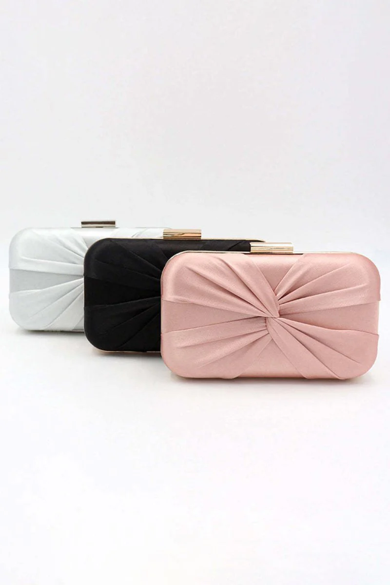 Classic Silk-Like Closure Clutch Purse