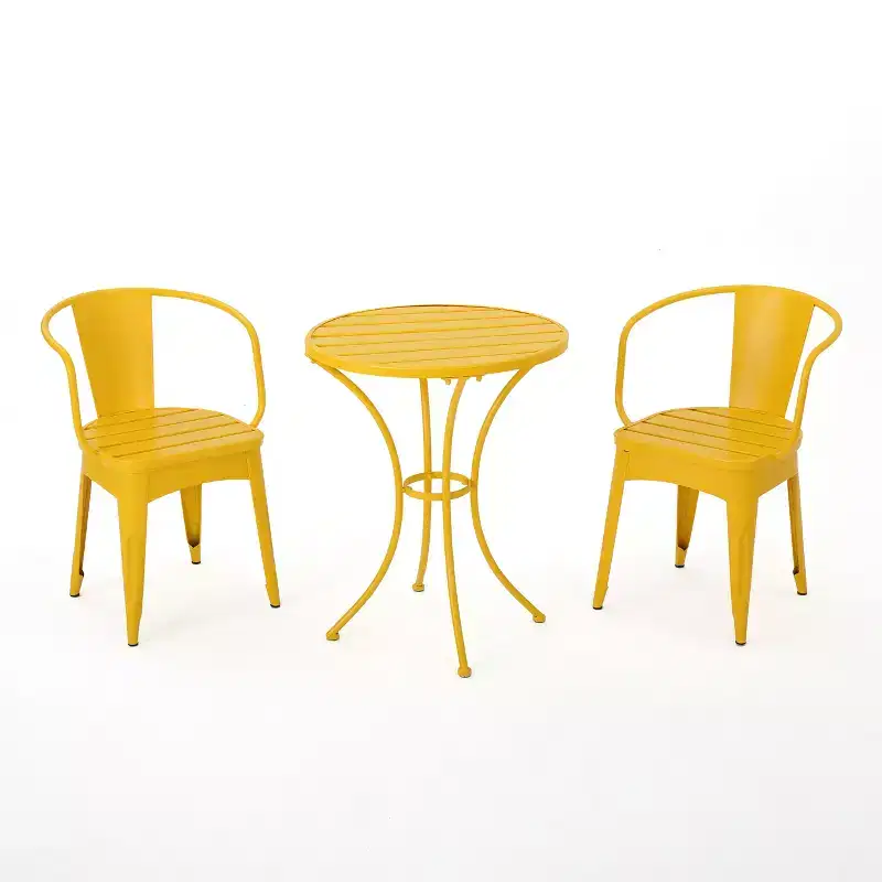 Colmar 3pc Cast Iron Patio Bistro Set - Christopher Knight Home