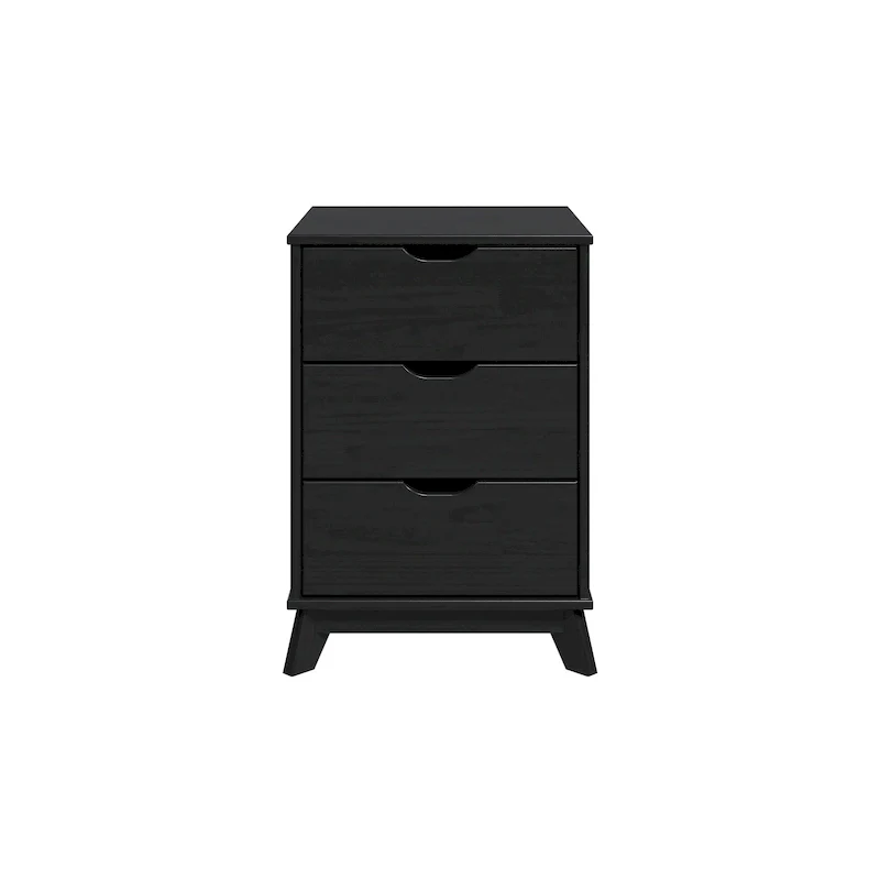 Purcell Wood 3 Drawer Nightstand