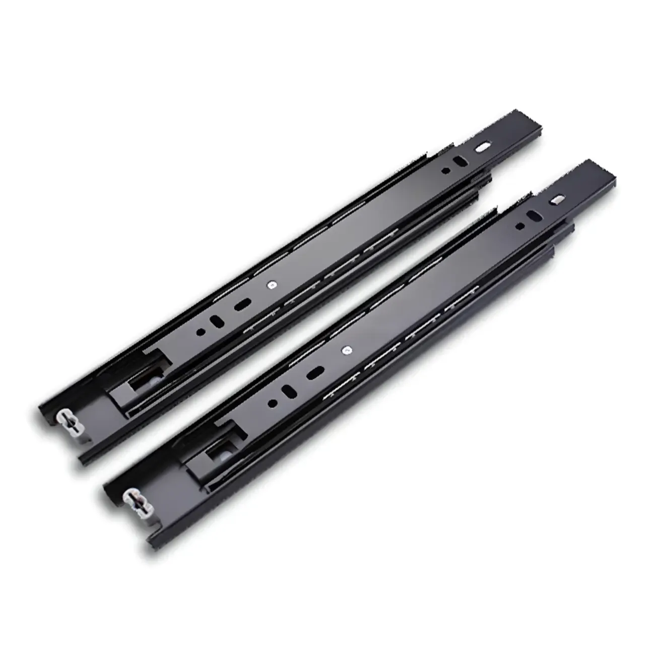 Modern Leather Tray Stone Top 2 Drawers Nightstand