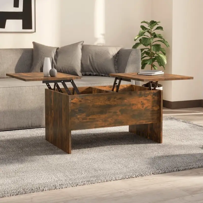 vidaXL Coffee Table Lift Top End Table Accent Side Sofa Table Engineered Wood - 31.5 x 19.7 x 16.7