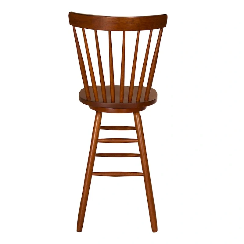 Swivel Counter Chair – Tobacco Finish, Rustic Farmhouse Kitchen Stool