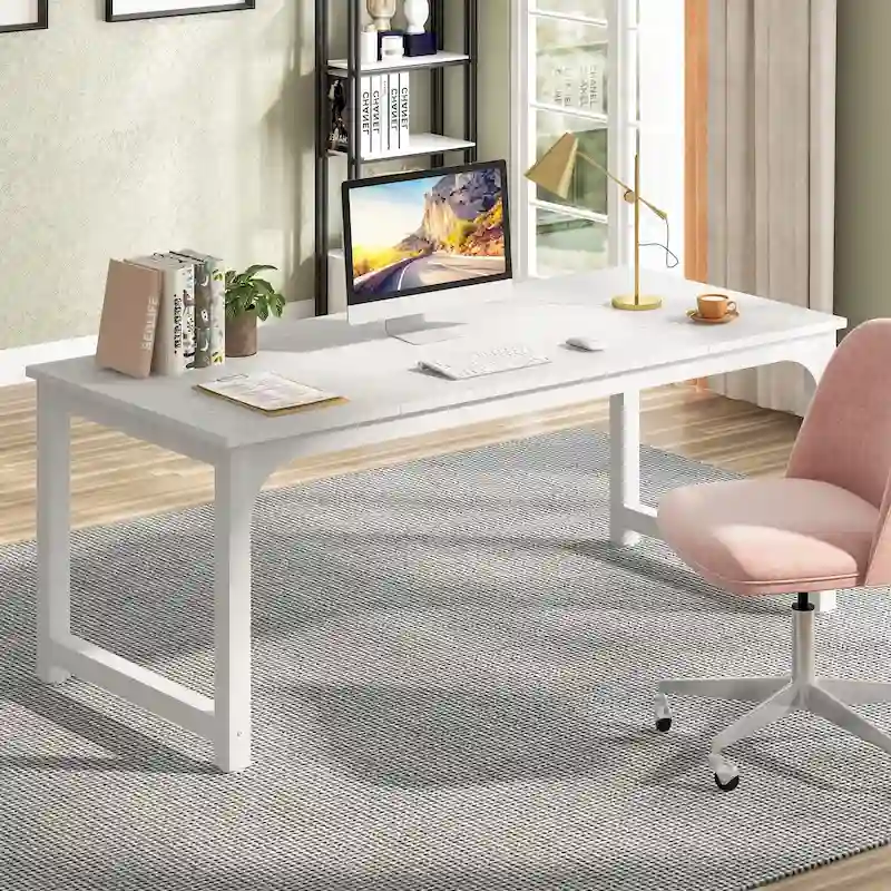 70.8 Large Computer Desk Conference Table with Thicken Frame