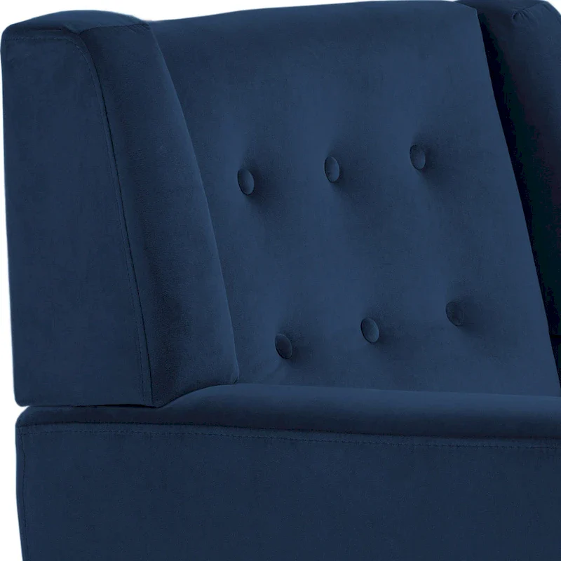 Velvet Accent Chair Living Room Upholstered Armchair