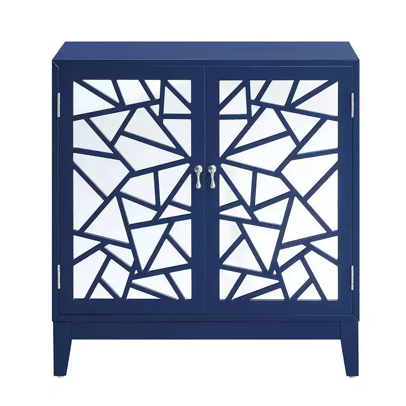 32" Einstein Console Table Blue Finish - Acme Furniture