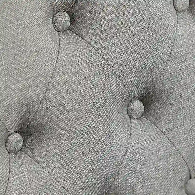 5 Piece Dining Table Set, Wooden Kitchen Furniture Set, Round Table with Cross-Buck Pedestal Base and 4 Tufted Chairs