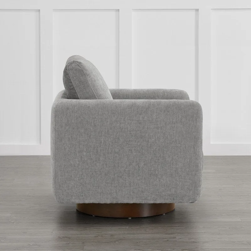 Rebecca Swivel Accent Chair Armchair with Back Cushion