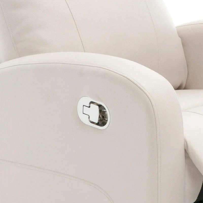 Faux Leather Swivel Rocking Recliner - Single Seater