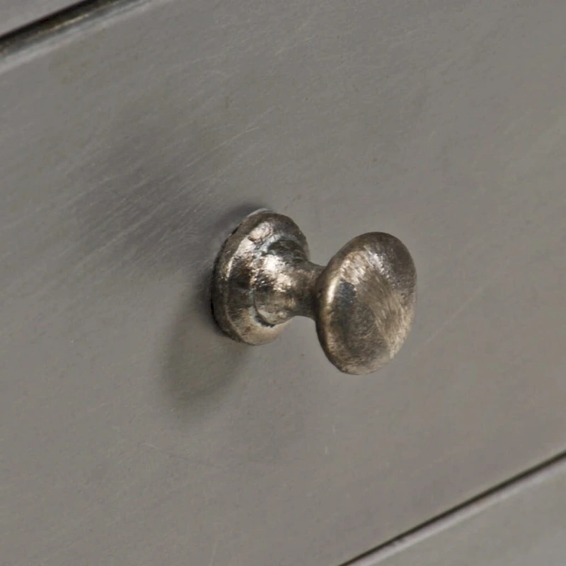 vidaXL Sideboard Solid Mango Wood and Steel 25.6 x13 x29.9