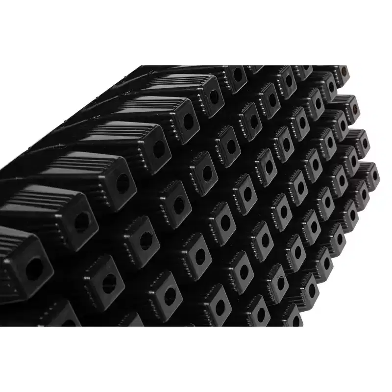SUNPACK 21 x 11 Heavy Duty 72-Cell Square Insert Tray, Black, 2.5