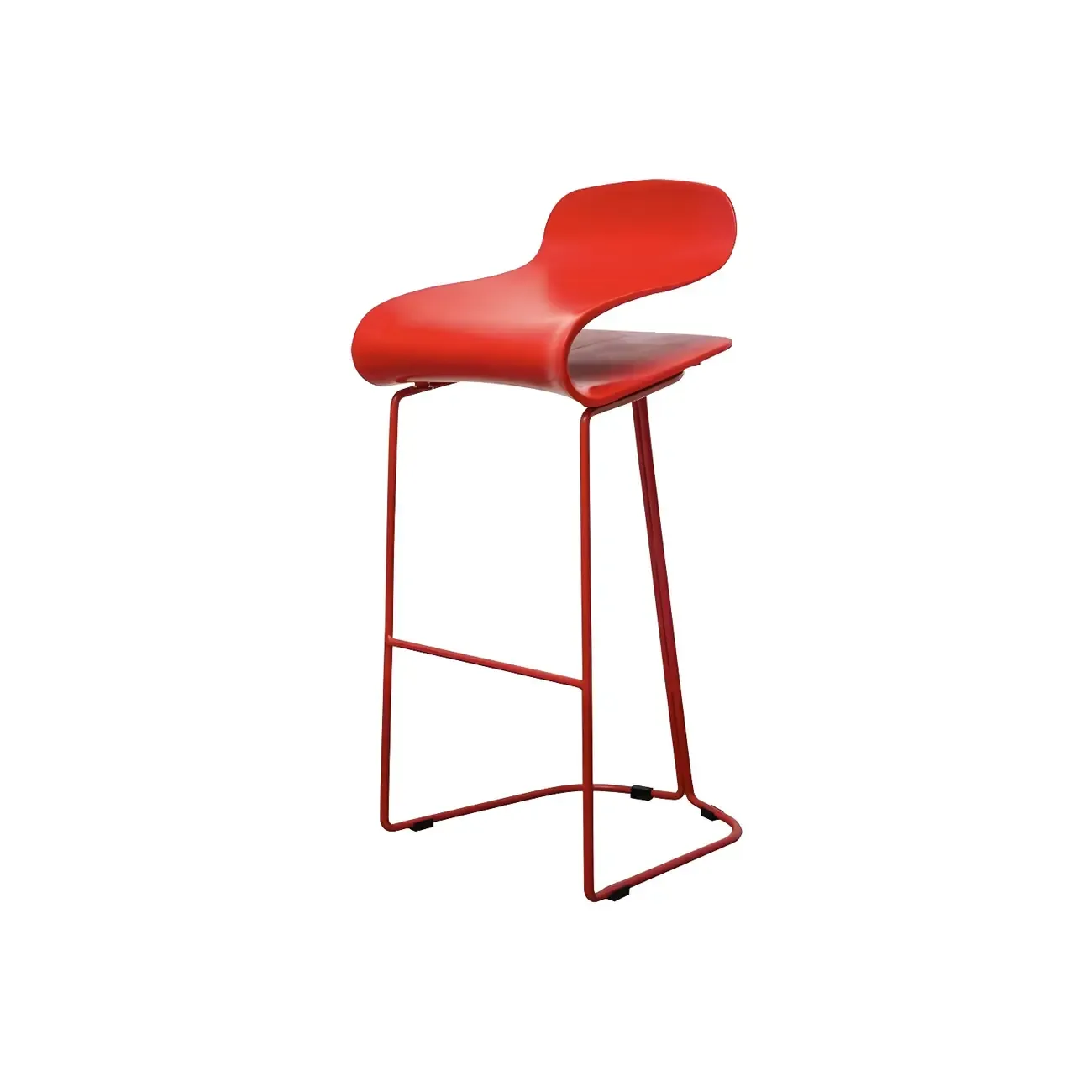 Acrylic Sleek Durable Backless Counter Height Bar Stool