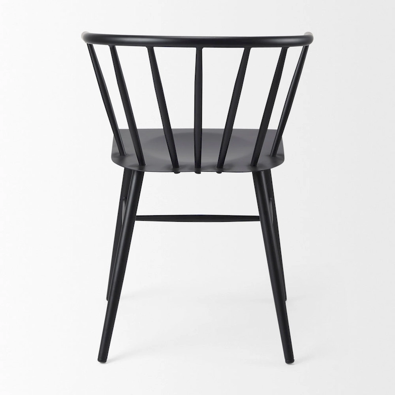 Colin Black Metal Dining Chair - 21.2W x 21.2D x 30.3H