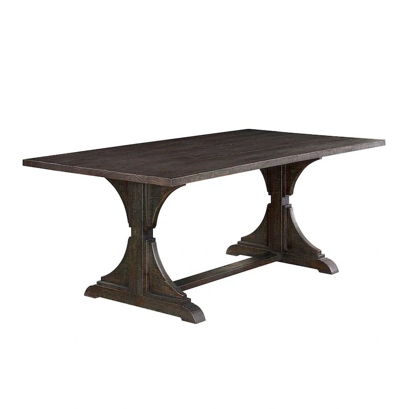 Furniture of America Badri Rustic 76-inch Solid Wood Dining Table