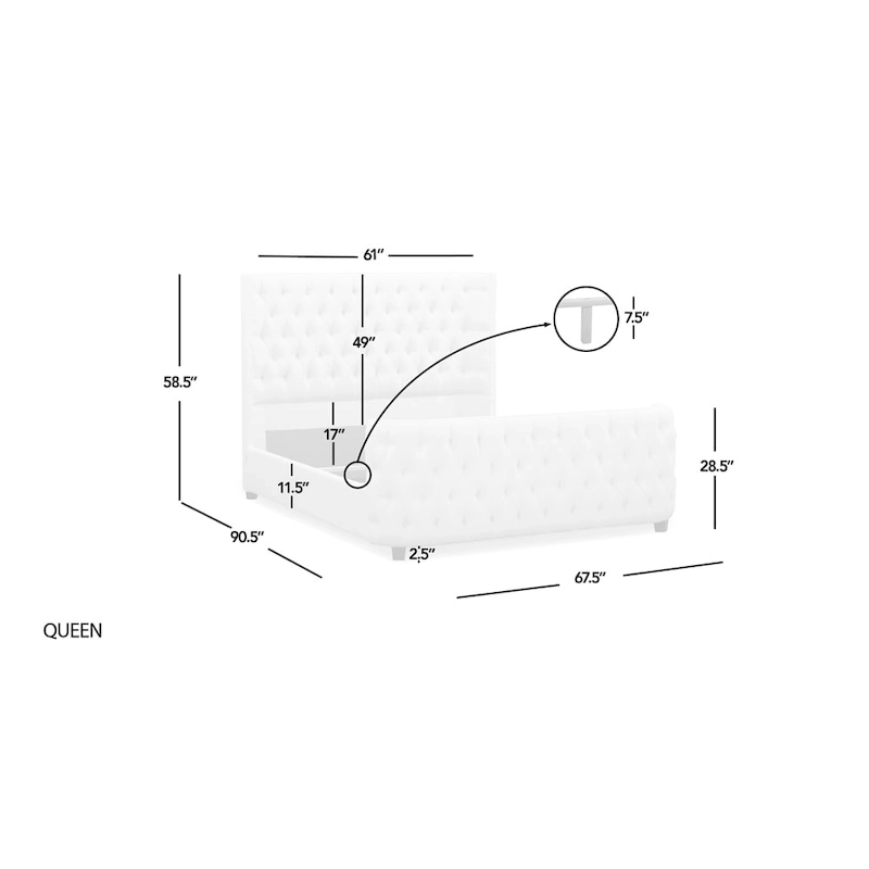Chateau Velvet Upholstered Tufted Sheltered Panel Bed Set