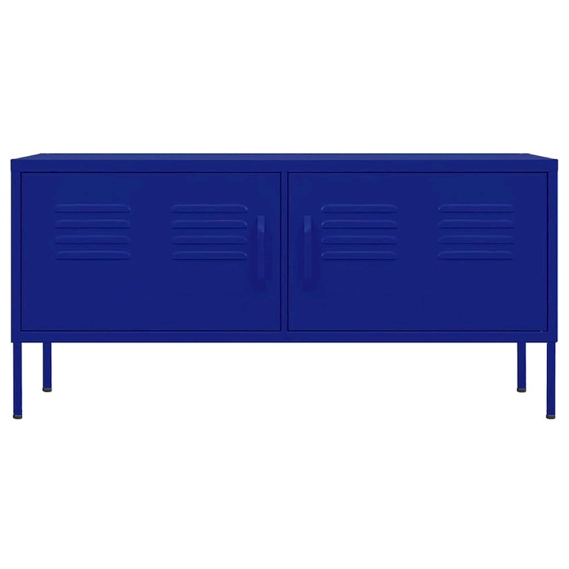 vidaXL TV Stand TV Unit Sideboard Home TV Console Media Unit Cupboard Steel - 41.3 x 13.8 x 19.7
