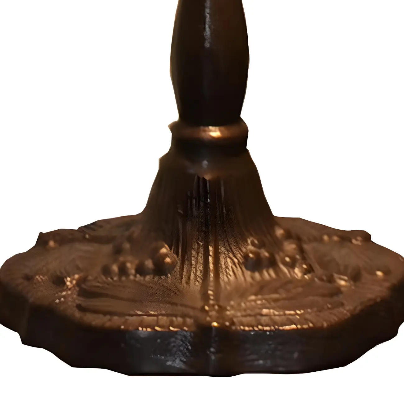 HomeyFad Retro Stained Glass LED Banker Table Lamp in Pull Chain