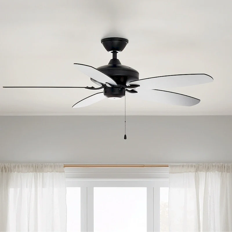 Kichler Renew 52 inch Ceiling Fan Satin Black with Reversible Blades