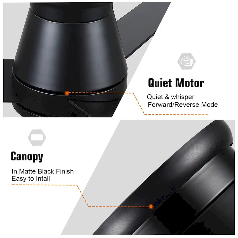 48  Lowe Profile Ceiling Fan with Light