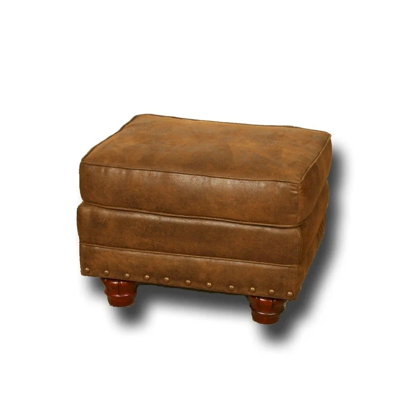 Upholstered Ottoman Footrest Accent Living Room Bedroom Neutral Style