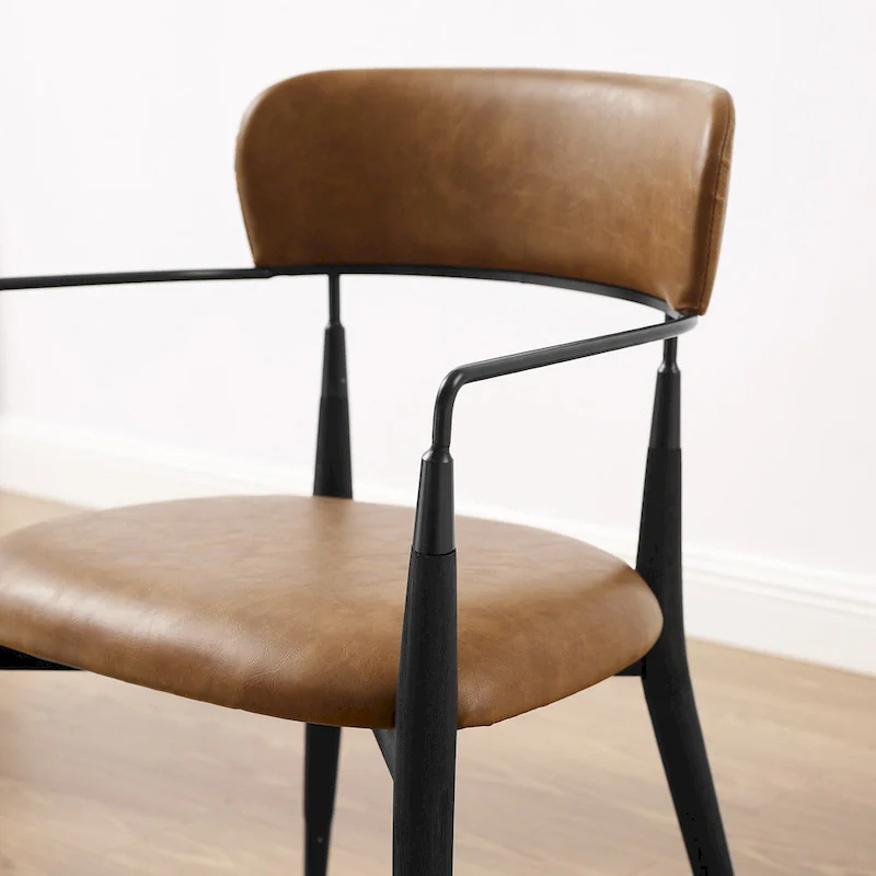 Mid-Century Solid Wood Accent Dining Chair