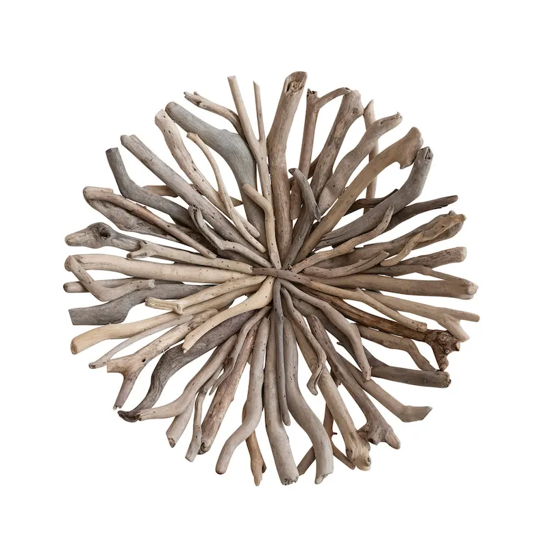 Handmade Driftwood Footed Tray - 18.0 L x 8.0 W x 18.0 H