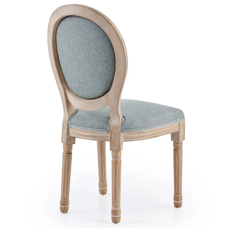 CO-Z King Louis XVI Upholstered Dining and Side Chairs, Set of 2