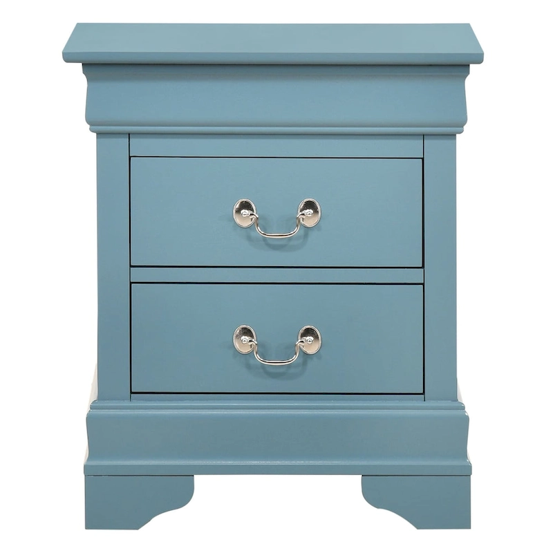 Louis Phillipe Traditional 2-drawer Wood Nightstand
