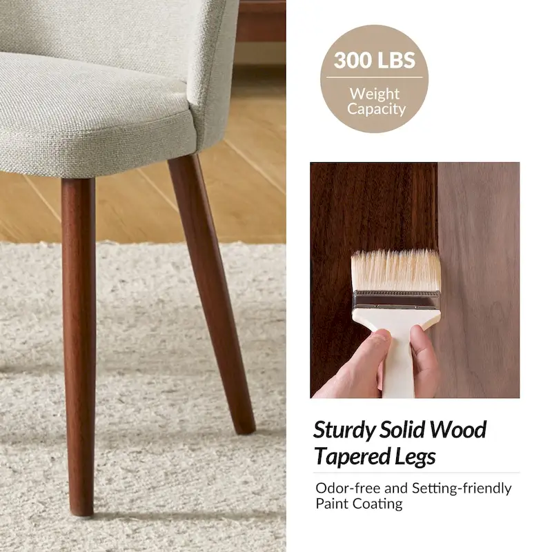 Melisa Solid Wood Dining Chair Set of 4 by HULALA HOME