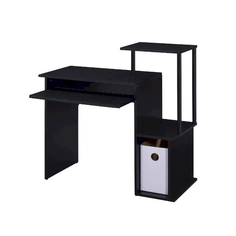 Wooden Computer Desk with Keyboard Tray