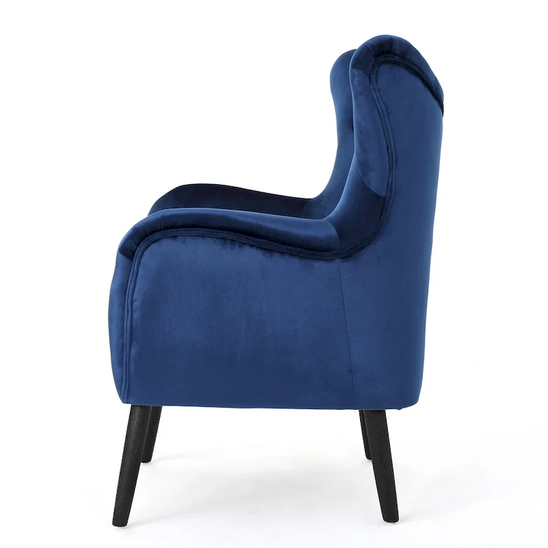 34.25  Velvet Wingback Arm Chair