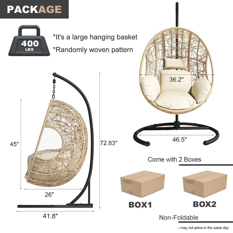 wicker Swing Egg Chair