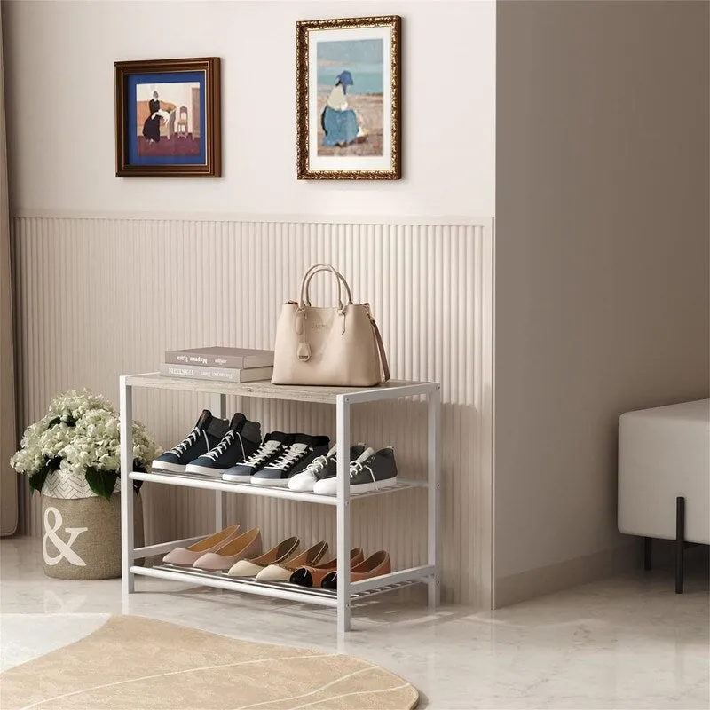 3-Tier Shoe Rack - 11.8D x 23.23W x 16.9H