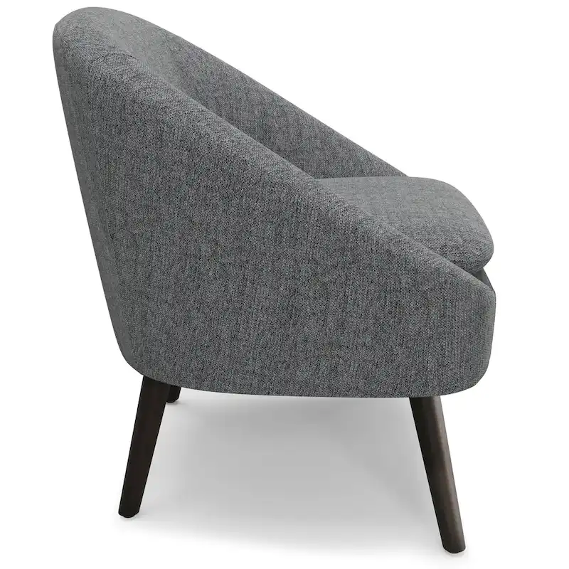 WYNDENHALL Bonita 27 inch Wide Irregular Mid Century Modern Accent Chair - 26.6 D x 26.8 W x 31.5 H