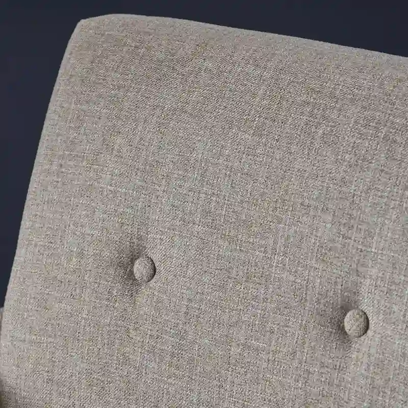 31.1 Upholstered Button Tufted Club Chair with Rubber Legs