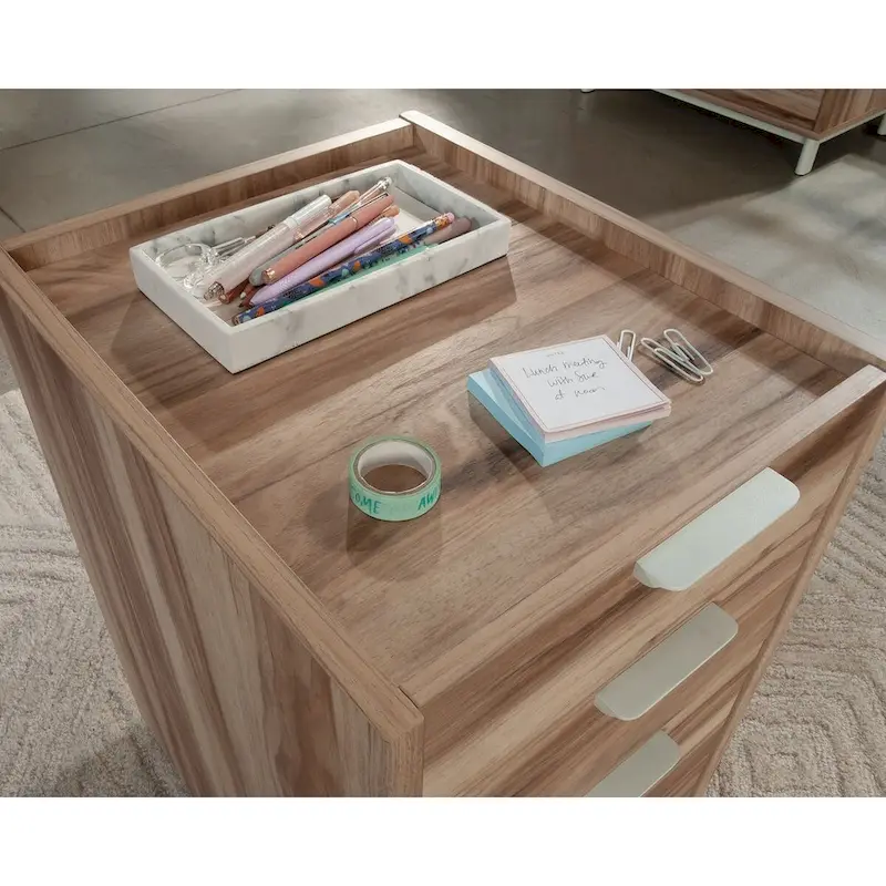 Circle Mobile File Pedestal Cabinet | Rolling Office Storage with Drawers