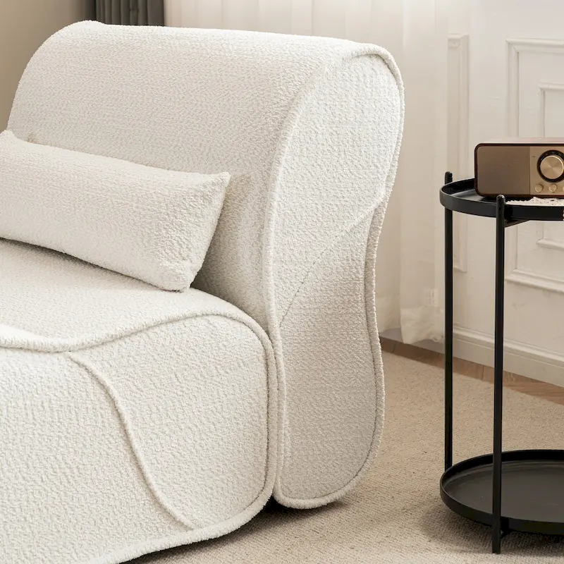 GDFStudio - Amelia Timeless Fabric Recliner with Ergonomic Design and Matching Pillows