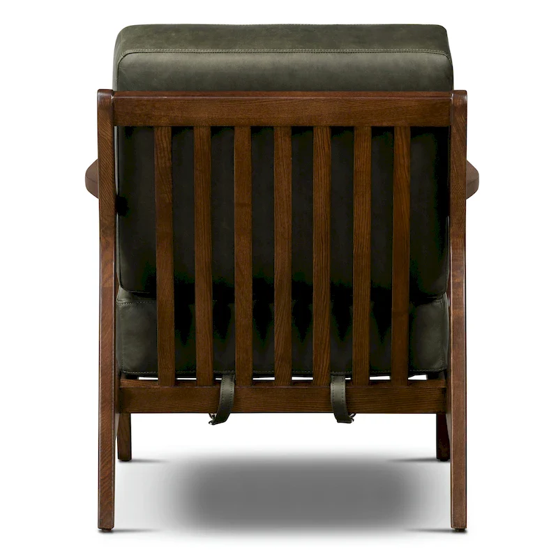 Poly & Bark Verity Leather Lounge Chair - Full Grain Genuine Italian Leather