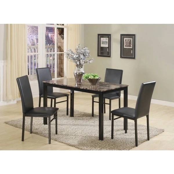 Roundhill Furniture Citico Metal 5-PC Dinette Set