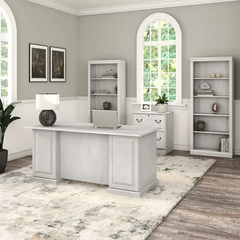 Bush Furniture Saratoga Lateral File Cabinet in Harvest Cherry