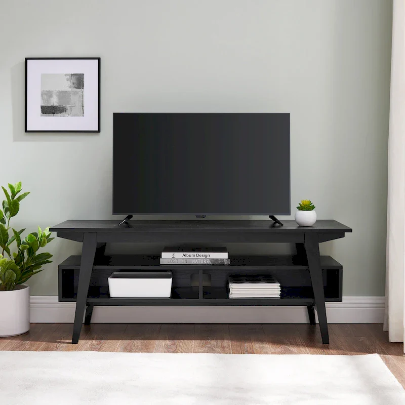Contemporary Solid Wood Minimal 47-inch TV Stand