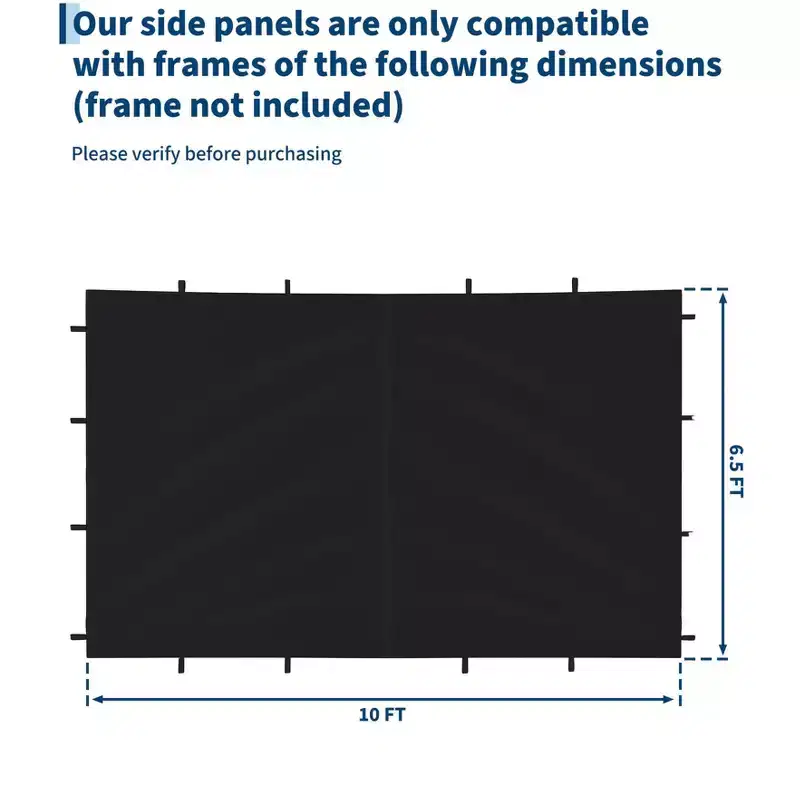 10x10 FT Replacement Canopy accessories, Silver Coated Upgrade for Pop Up Tents - Waterproof & UV Resistant Cover Only for Patio & Garden