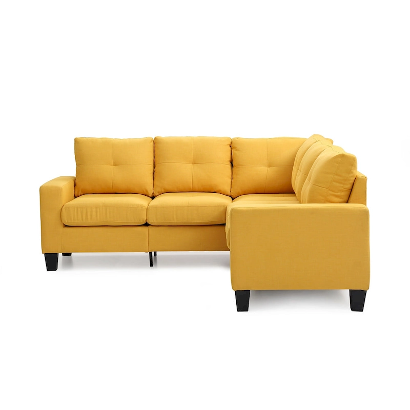 Newbury 82 in. W 2-piece Polyester Twill L Shape Sectional Sofa - 32L x 82W x 35H