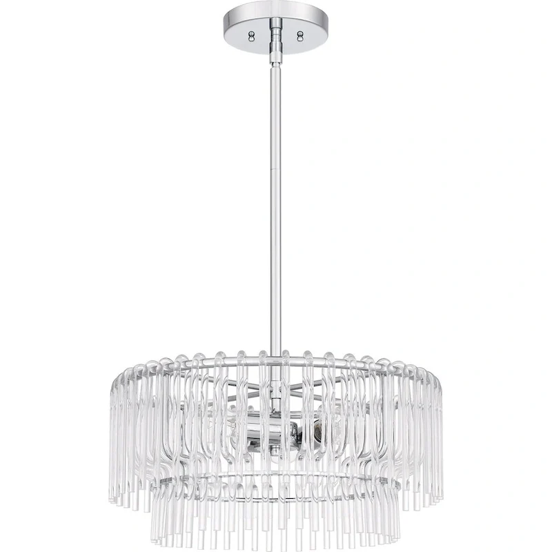 Tayshia 3-Light Polished Chrome Pendant Light