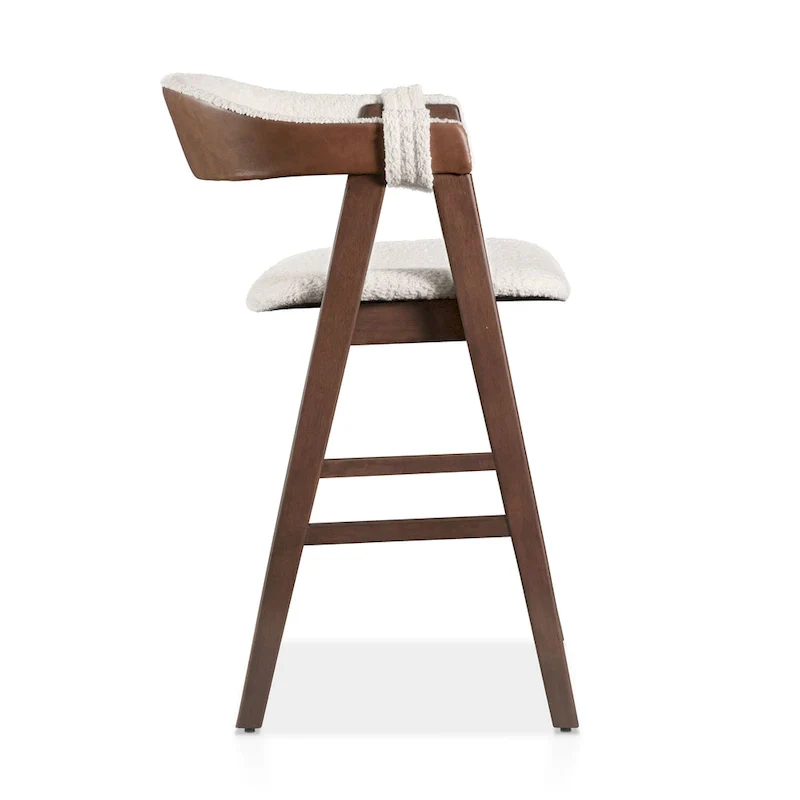 Mid-century Walnut Wood Counter Height Table