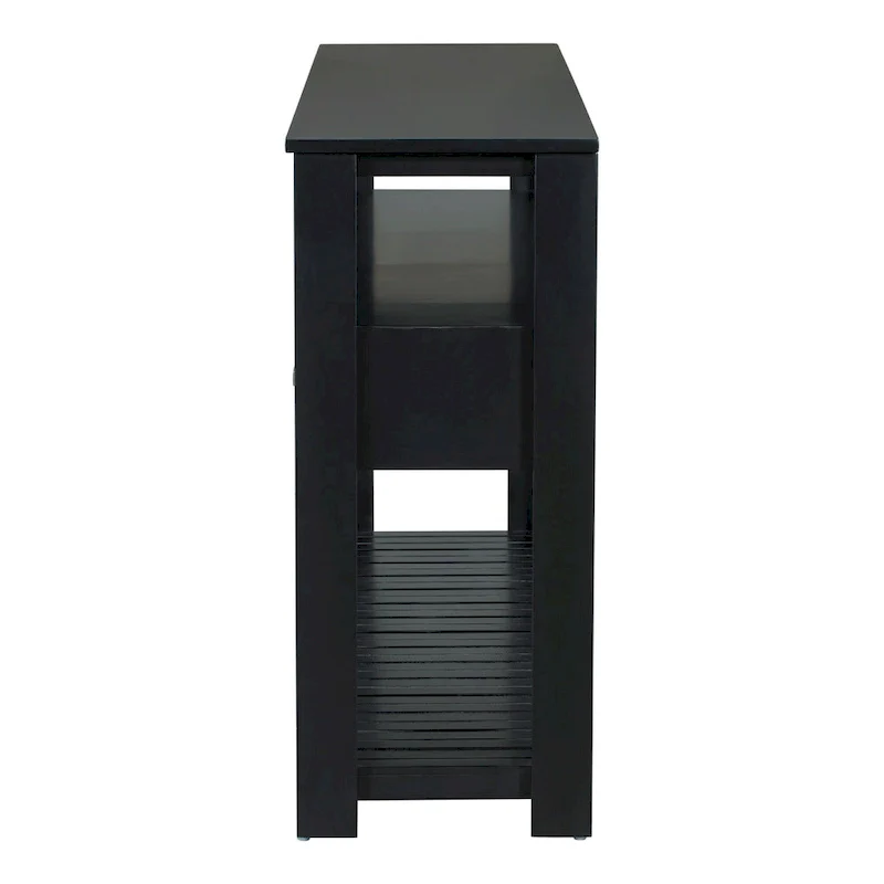 62.2 Modern Console Table with 4 Drawers and 2 Shelves