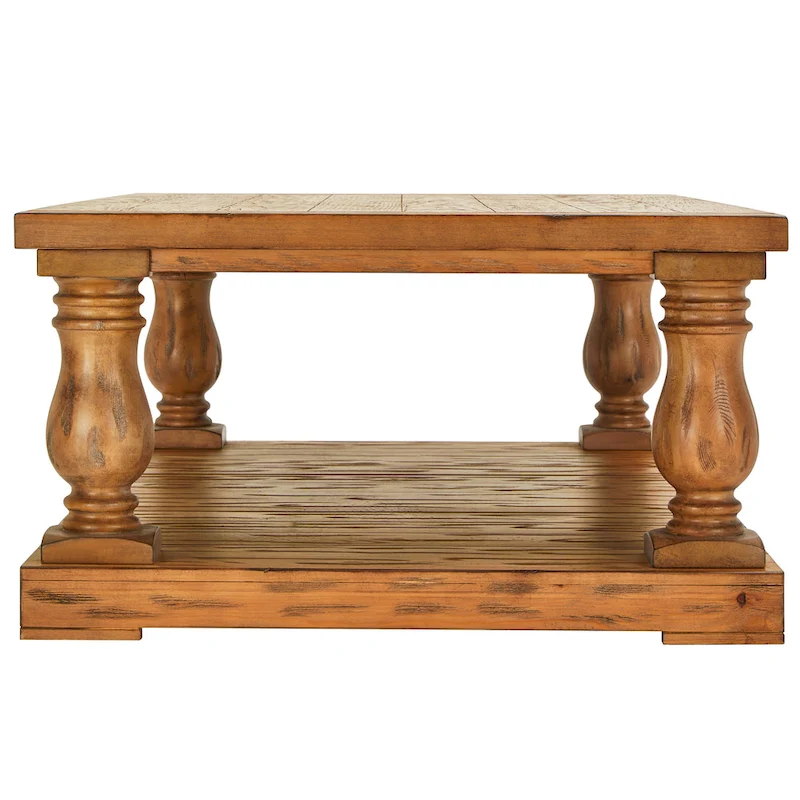 Edmaire Light Natural Baluster 55-inch Coffee Table by iNSPIRE Q Artisan
