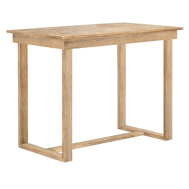 5 Pcs Counter Height Dining Table Set, Solid Wood Kitchen Dining Table Set with Rectangular Dining Table and 4 Dining Chairs