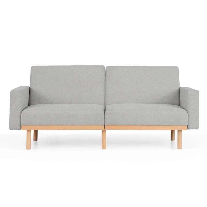Brookside Harlow Futon with Wood Base