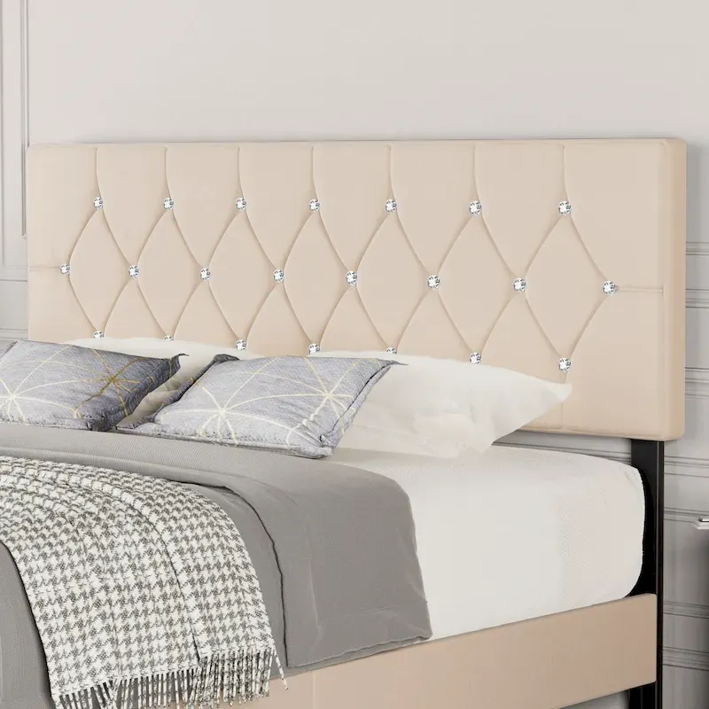 Upholstered Headboard, Diamond Tufted Adjustable Headboard from 39.8